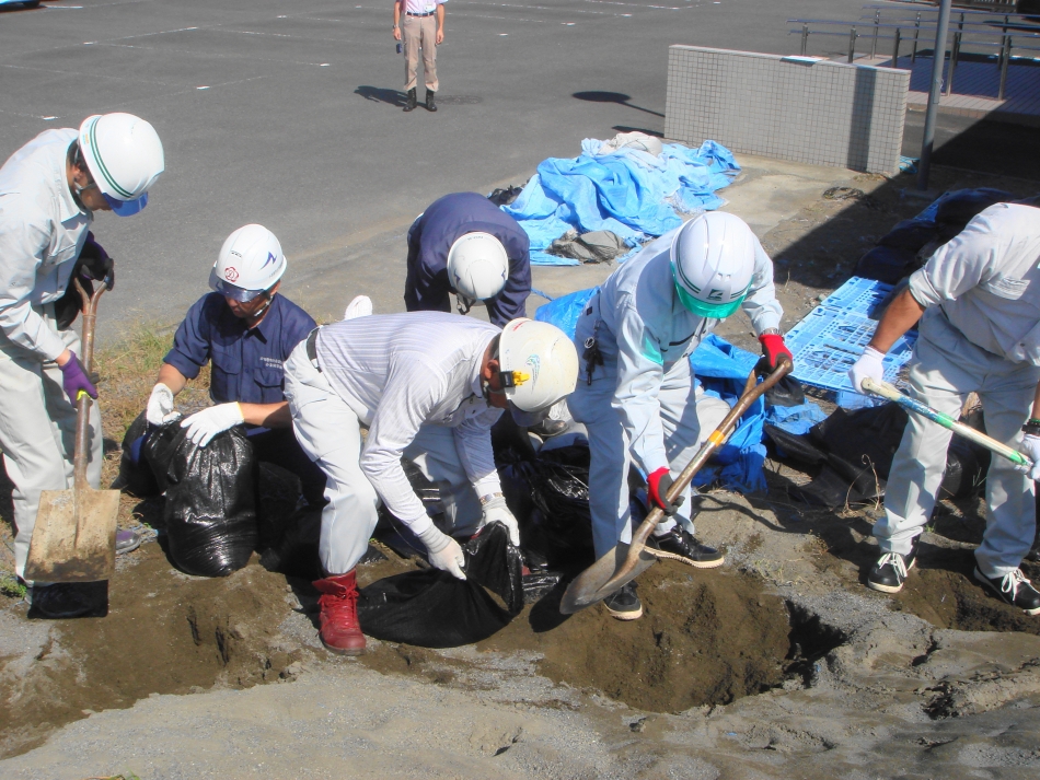 平成30年度　組合独自の災害応急復旧訓練を行いました。